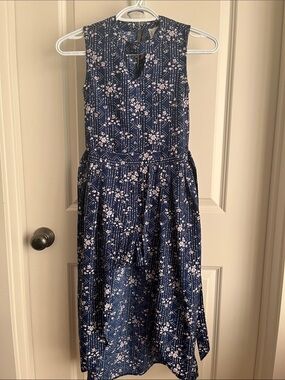 Japna Kid’s Girls' Navy Floral Sleeveless Dress